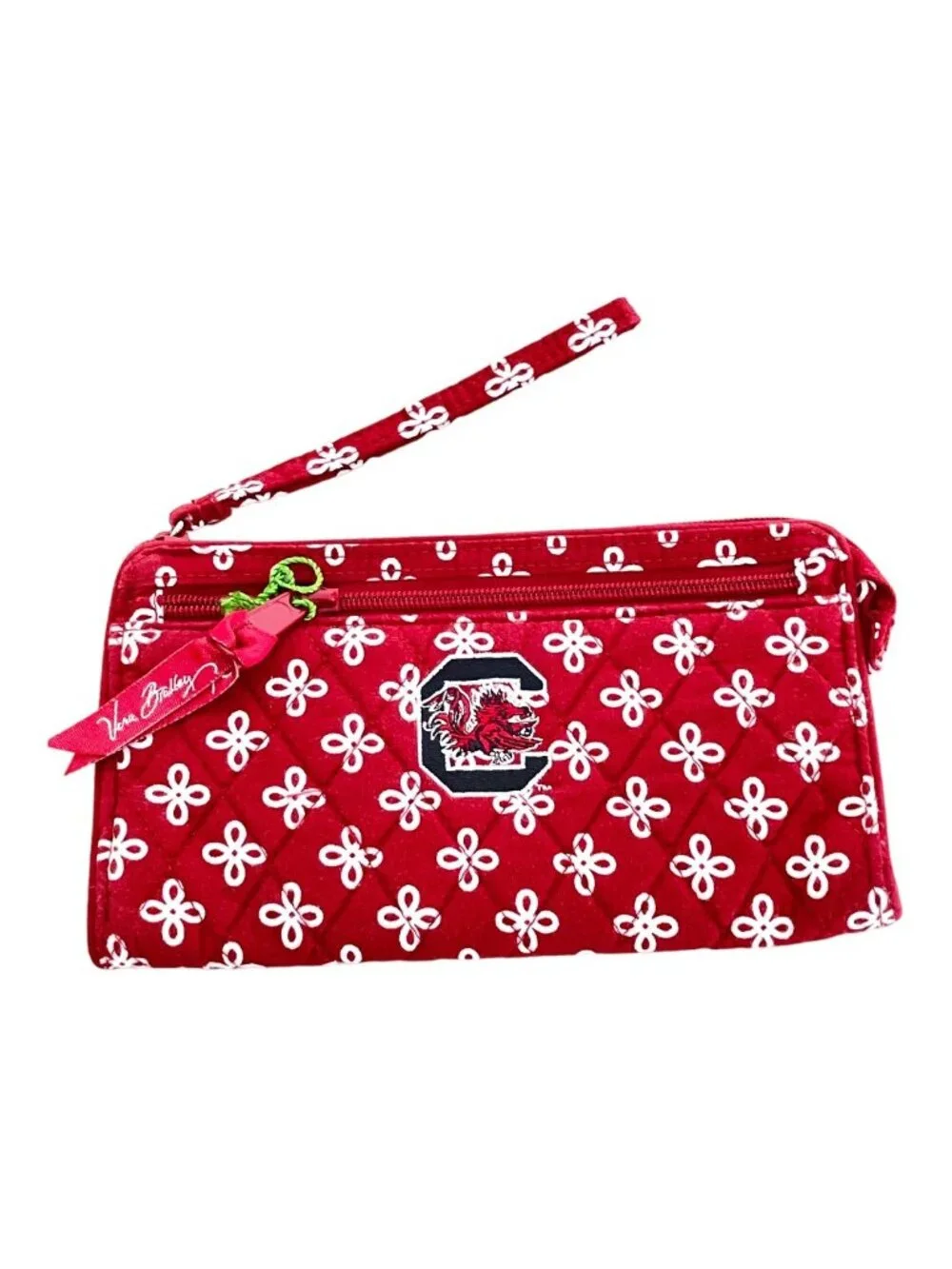 Vera Bradley University of South Carolina Gamecocks Front Zip Wristlet